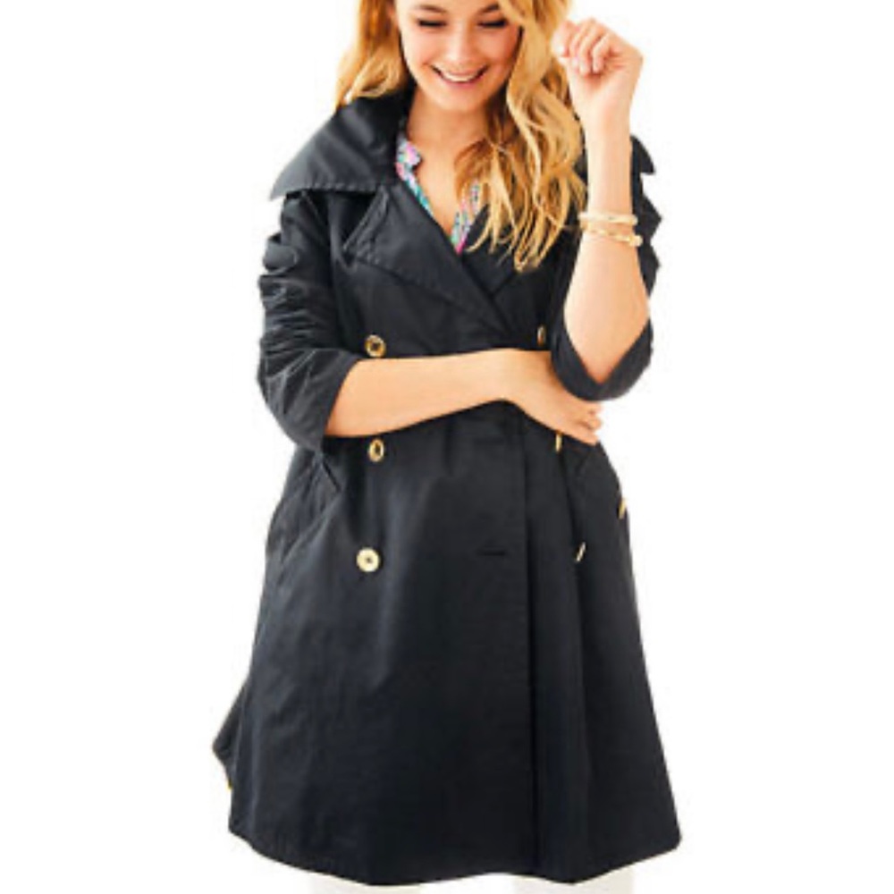 Brand new, gorgeous Lily Pulitzer Trench Coat size XS